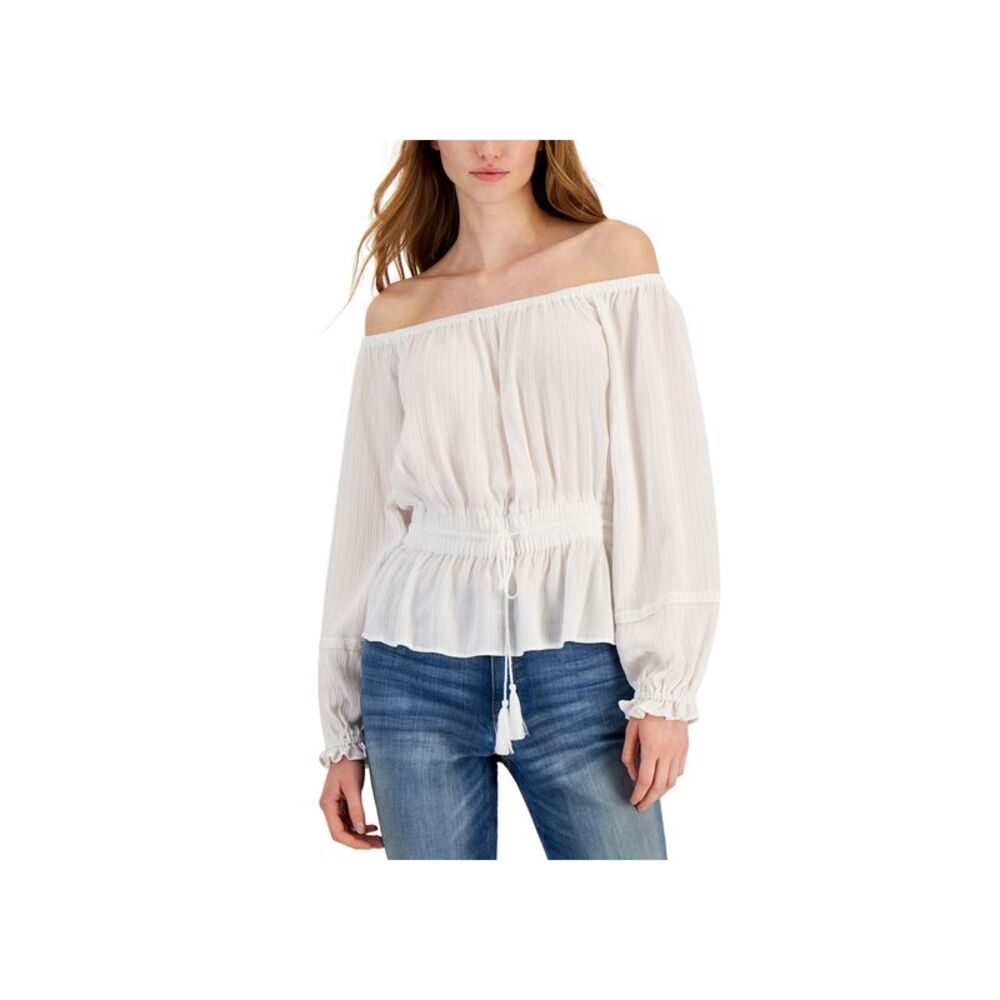 INC International Concepts Womens Metallic Detail Top